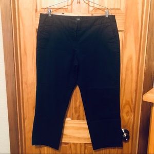 Womens J Crew Navy Cocktail Capris Cropped Pants Slacks Trousers City Fit 14